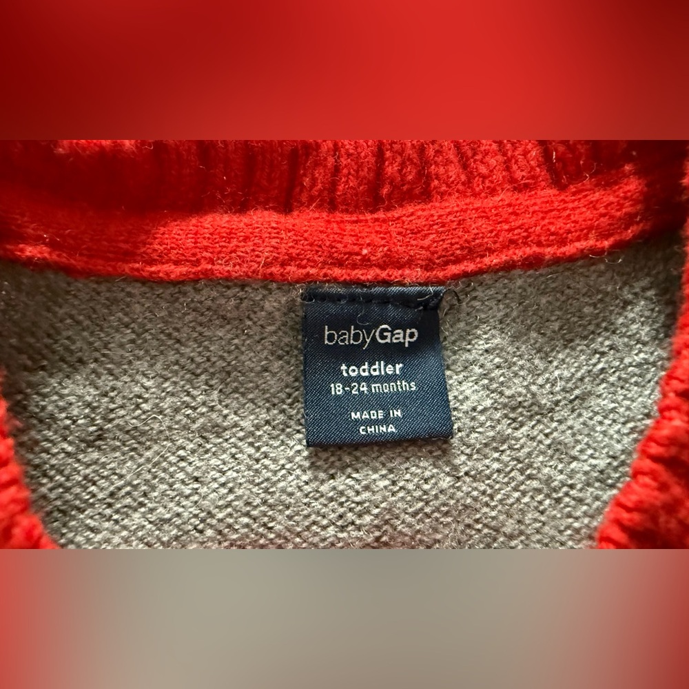 BabyGap Toddler Girls Happy Sweater - Picture 3 of 4